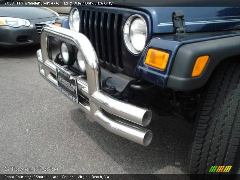 Patriot Blue / Dark Slate Gray 2003 Jeep Wrangler Sport 4x4