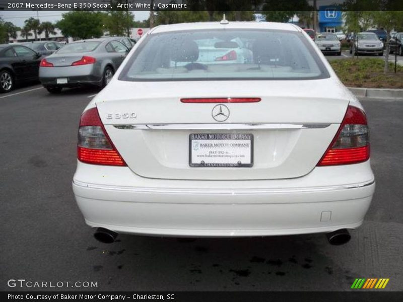 Arctic White / Cashmere 2007 Mercedes-Benz E 350 Sedan