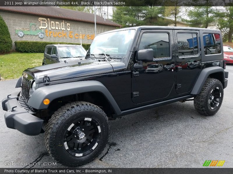Black / Black/Dark Saddle 2011 Jeep Wrangler Unlimited Rubicon 4x4