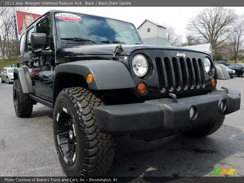 Black / Black/Dark Saddle 2011 Jeep Wrangler Unlimited Rubicon 4x4