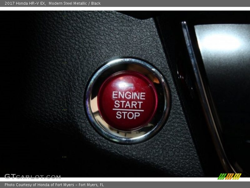 Modern Steel Metallic / Black 2017 Honda HR-V EX