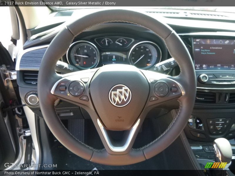 Galaxy Silver Metallic / Ebony 2017 Buick Envision Essence AWD