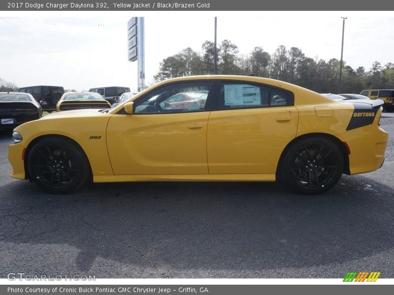Yellow Jacket / Black/Brazen Gold 2017 Dodge Charger Daytona 392