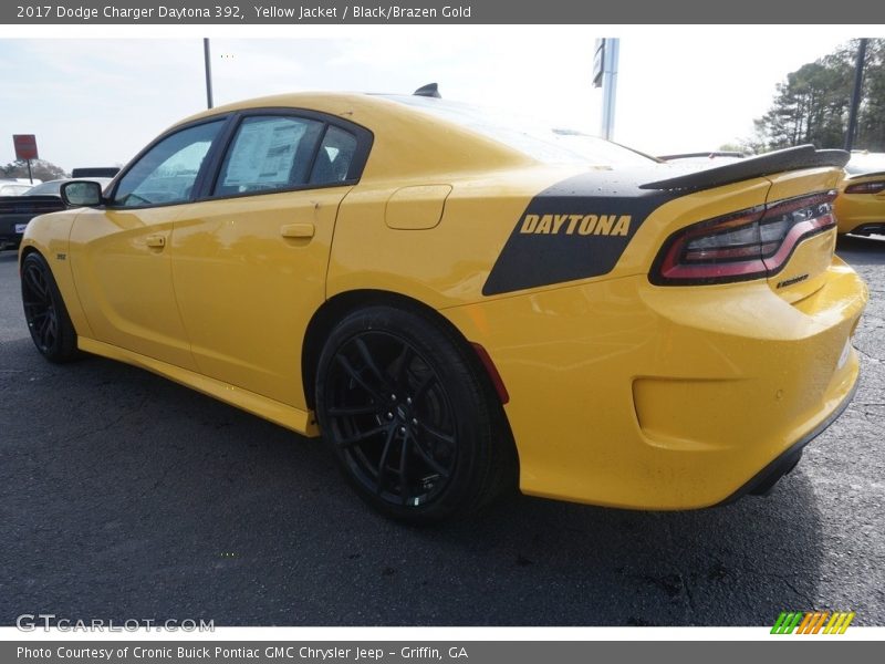 Yellow Jacket / Black/Brazen Gold 2017 Dodge Charger Daytona 392