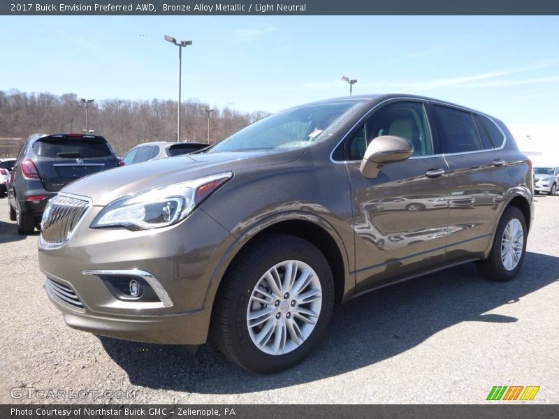 Bronze Alloy Metallic / Light Neutral 2017 Buick Envision Preferred AWD