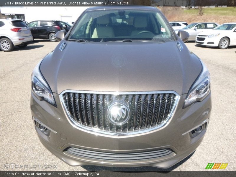 Bronze Alloy Metallic / Light Neutral 2017 Buick Envision Preferred AWD