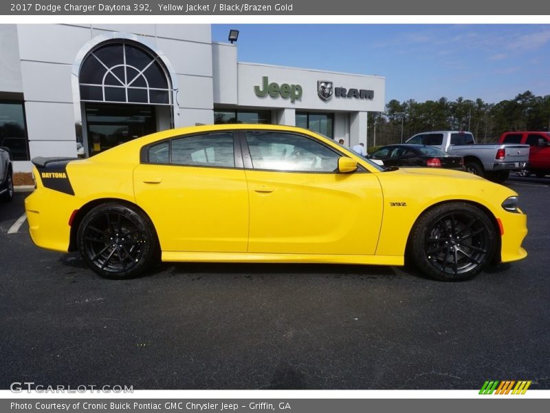 Yellow Jacket / Black/Brazen Gold 2017 Dodge Charger Daytona 392