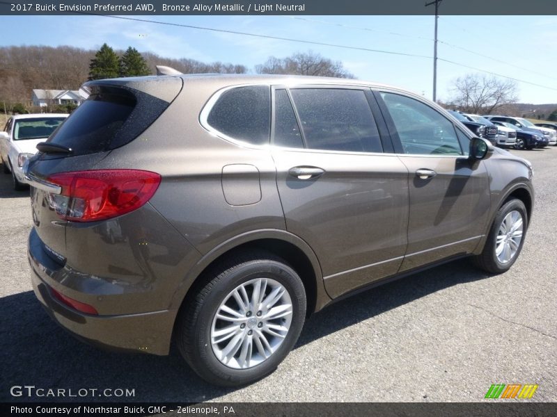 Bronze Alloy Metallic / Light Neutral 2017 Buick Envision Preferred AWD
