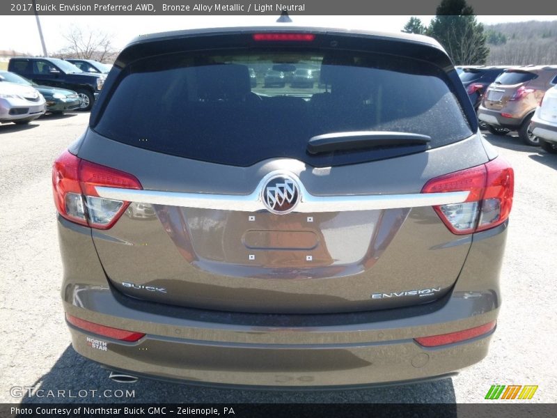 Bronze Alloy Metallic / Light Neutral 2017 Buick Envision Preferred AWD