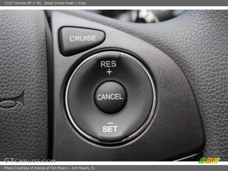 Deep Ocean Pearl / Gray 2017 Honda HR-V EX