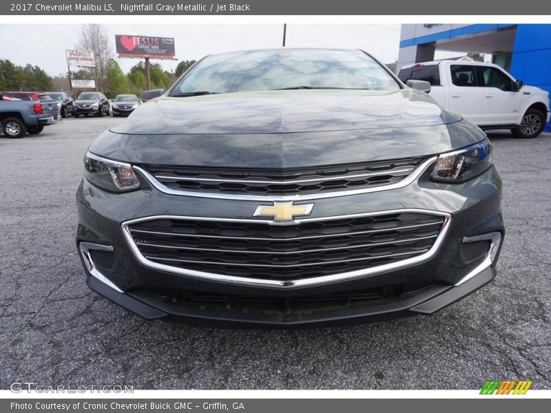 Nightfall Gray Metallic / Jet Black 2017 Chevrolet Malibu LS