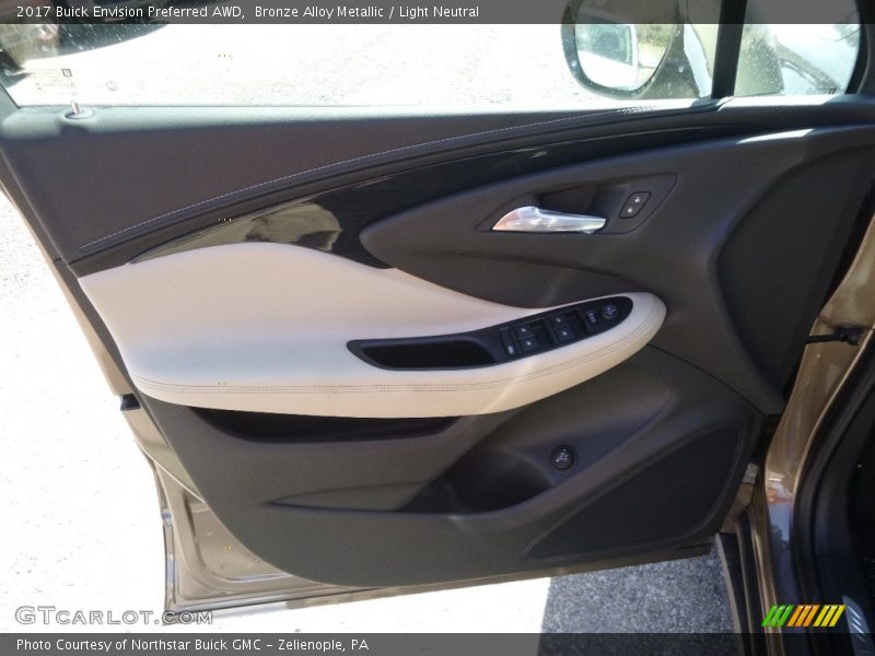 Bronze Alloy Metallic / Light Neutral 2017 Buick Envision Preferred AWD