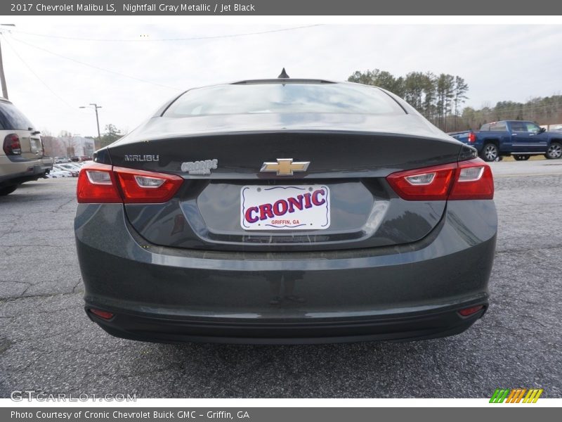 Nightfall Gray Metallic / Jet Black 2017 Chevrolet Malibu LS