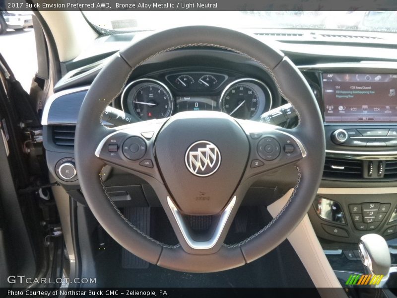 Bronze Alloy Metallic / Light Neutral 2017 Buick Envision Preferred AWD