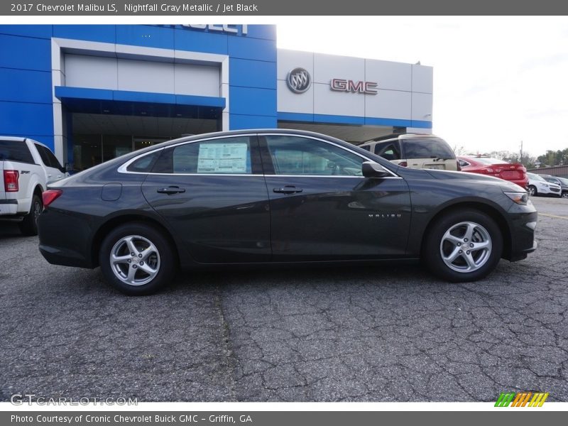 Nightfall Gray Metallic / Jet Black 2017 Chevrolet Malibu LS