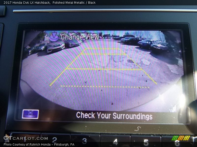 Polished Metal Metallic / Black 2017 Honda Civic LX Hatchback