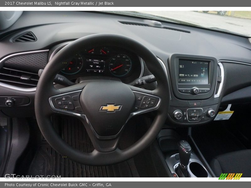 Nightfall Gray Metallic / Jet Black 2017 Chevrolet Malibu LS