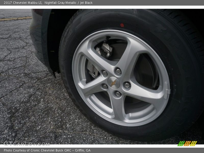 Nightfall Gray Metallic / Jet Black 2017 Chevrolet Malibu LS