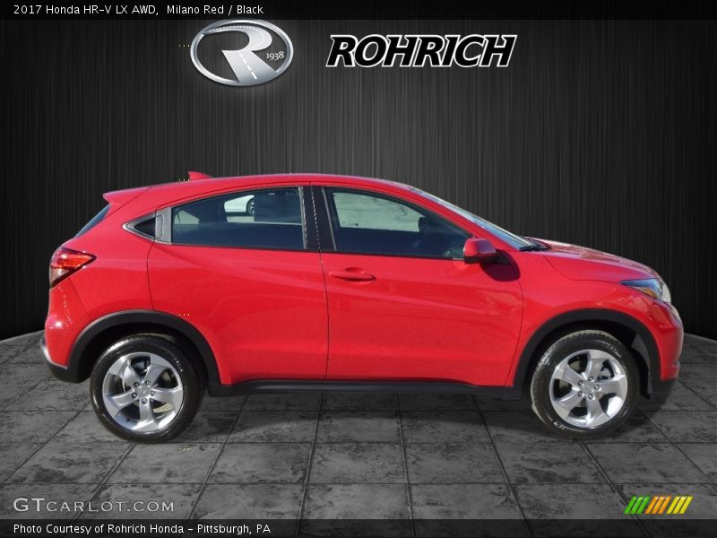 Milano Red / Black 2017 Honda HR-V LX AWD