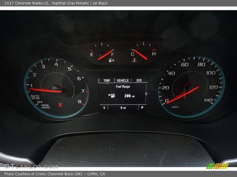 Nightfall Gray Metallic / Jet Black 2017 Chevrolet Malibu LS