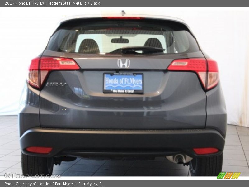 Modern Steel Metallic / Black 2017 Honda HR-V LX
