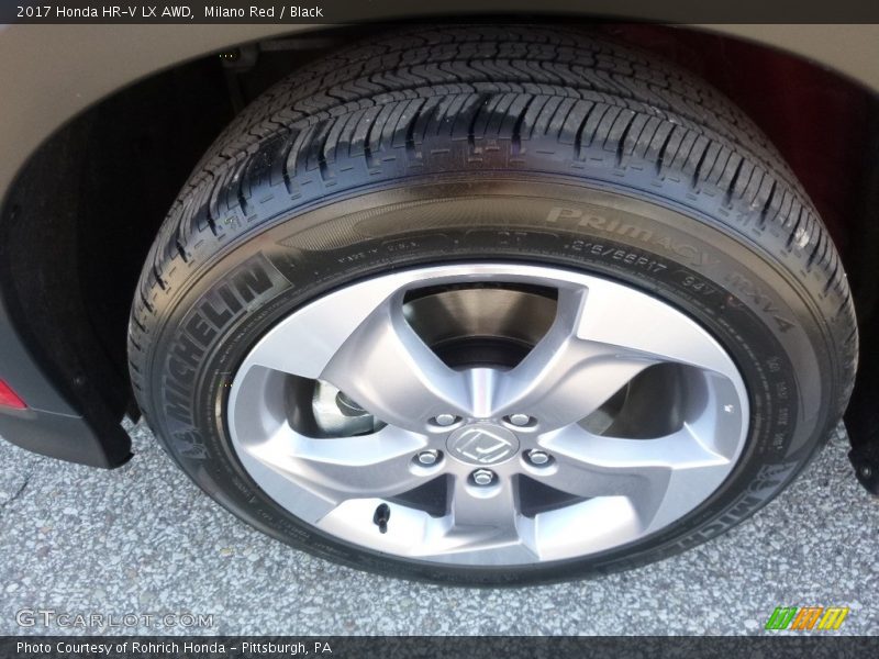 Milano Red / Black 2017 Honda HR-V LX AWD