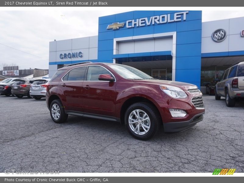 Siren Red Tintcoat / Jet Black 2017 Chevrolet Equinox LT