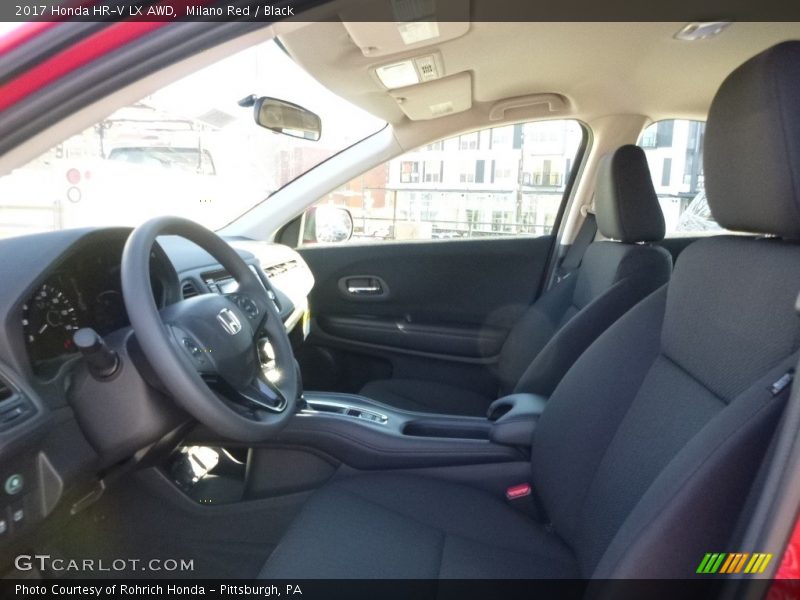 Milano Red / Black 2017 Honda HR-V LX AWD
