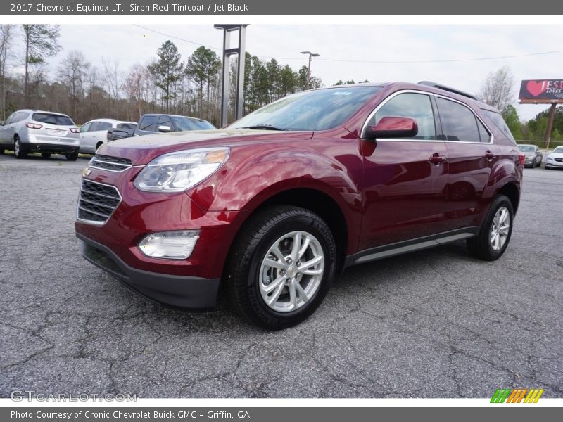 Siren Red Tintcoat / Jet Black 2017 Chevrolet Equinox LT