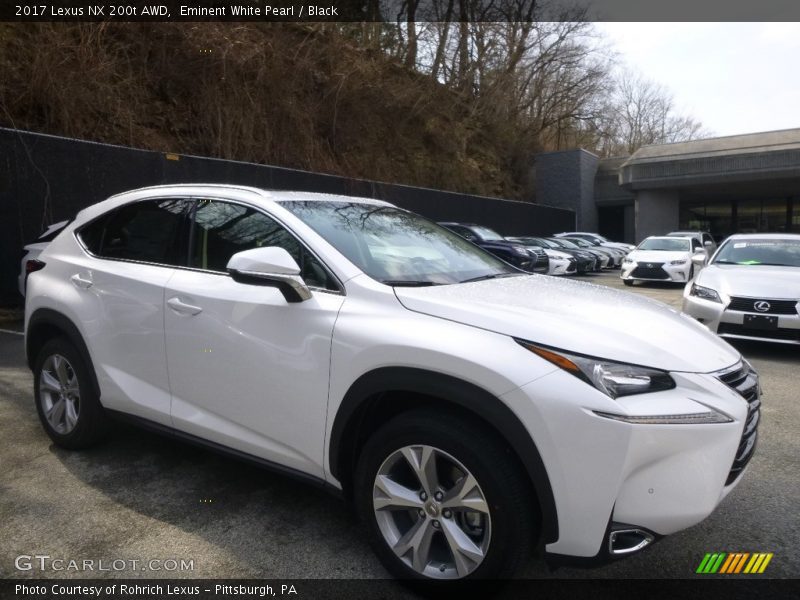 Eminent White Pearl / Black 2017 Lexus NX 200t AWD
