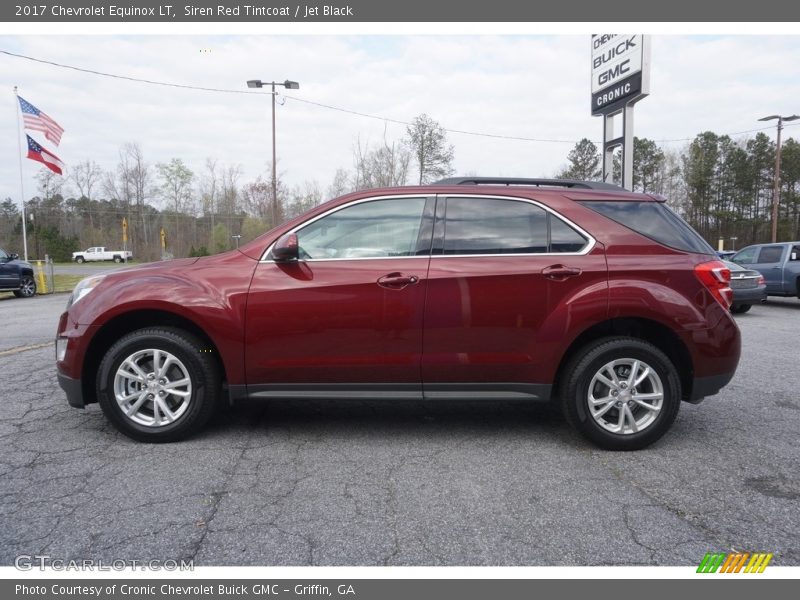 Siren Red Tintcoat / Jet Black 2017 Chevrolet Equinox LT
