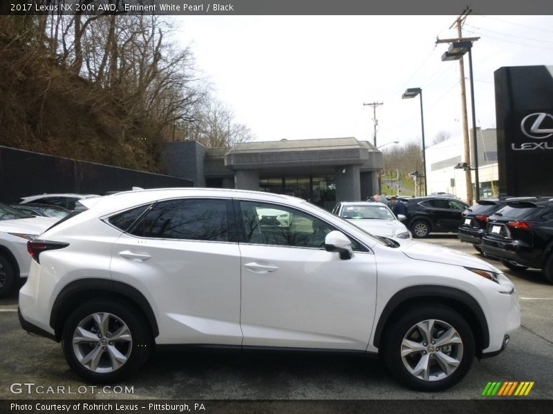 Eminent White Pearl / Black 2017 Lexus NX 200t AWD