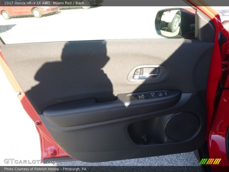 Milano Red / Black 2017 Honda HR-V LX AWD