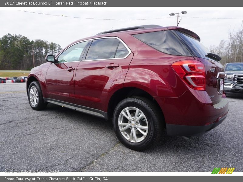 Siren Red Tintcoat / Jet Black 2017 Chevrolet Equinox LT