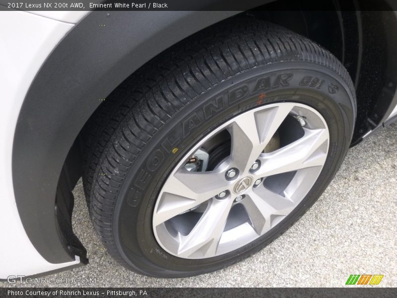 Eminent White Pearl / Black 2017 Lexus NX 200t AWD