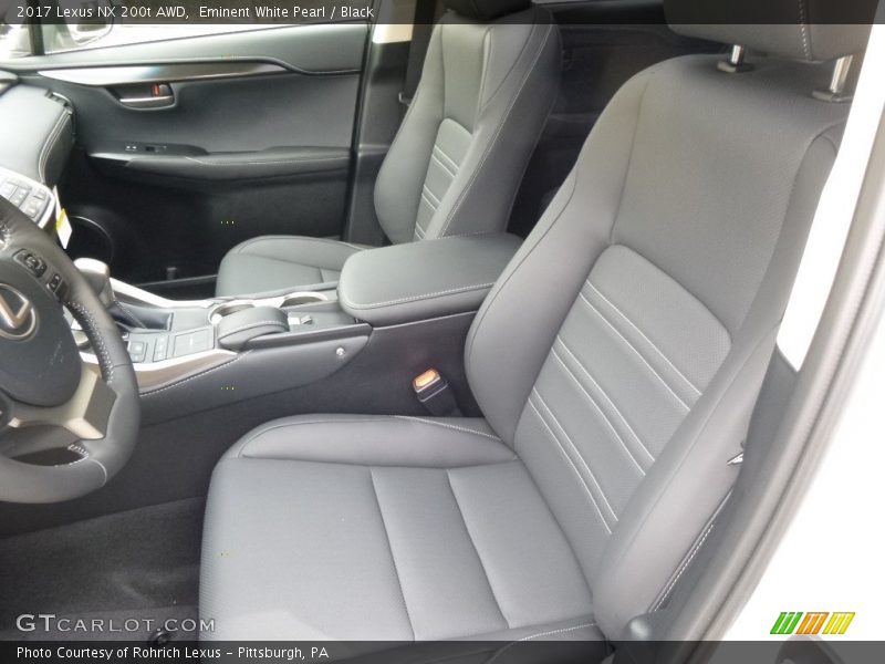 Eminent White Pearl / Black 2017 Lexus NX 200t AWD