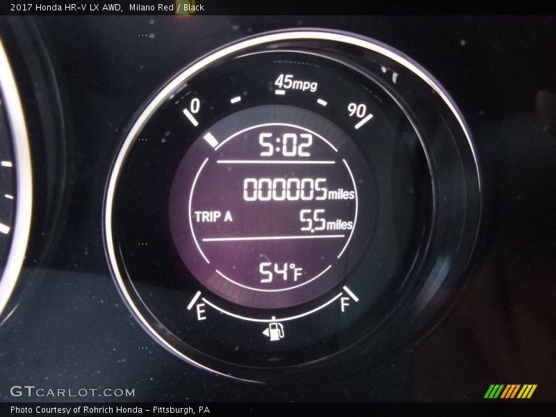 Milano Red / Black 2017 Honda HR-V LX AWD