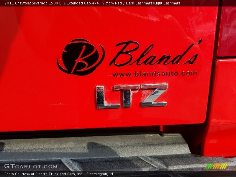 Victory Red / Dark Cashmere/Light Cashmere 2011 Chevrolet Silverado 1500 LTZ Extended Cab 4x4
