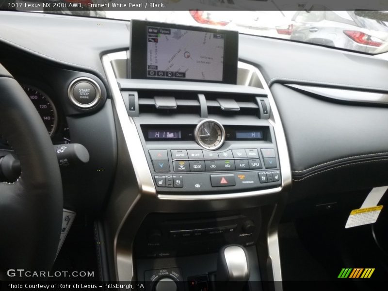 Eminent White Pearl / Black 2017 Lexus NX 200t AWD