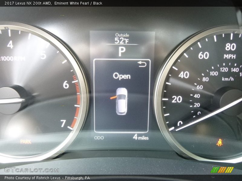 Eminent White Pearl / Black 2017 Lexus NX 200t AWD