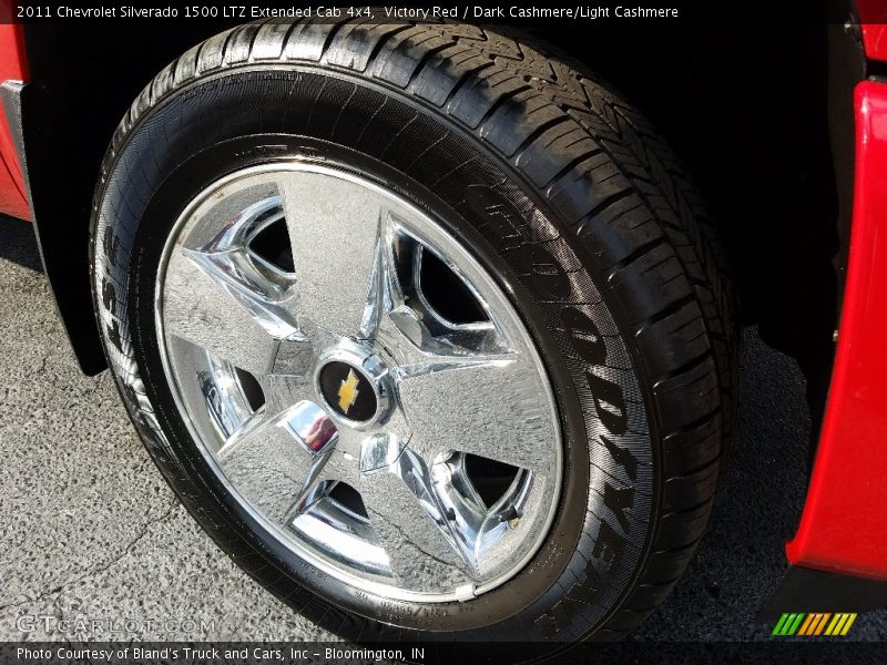 Victory Red / Dark Cashmere/Light Cashmere 2011 Chevrolet Silverado 1500 LTZ Extended Cab 4x4