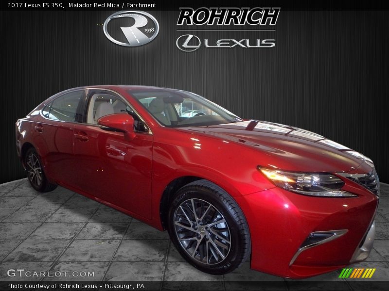 Matador Red Mica / Parchment 2017 Lexus ES 350