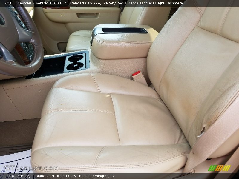 Victory Red / Dark Cashmere/Light Cashmere 2011 Chevrolet Silverado 1500 LTZ Extended Cab 4x4