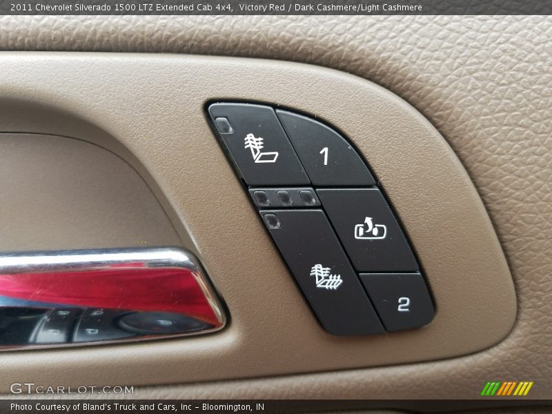 Victory Red / Dark Cashmere/Light Cashmere 2011 Chevrolet Silverado 1500 LTZ Extended Cab 4x4