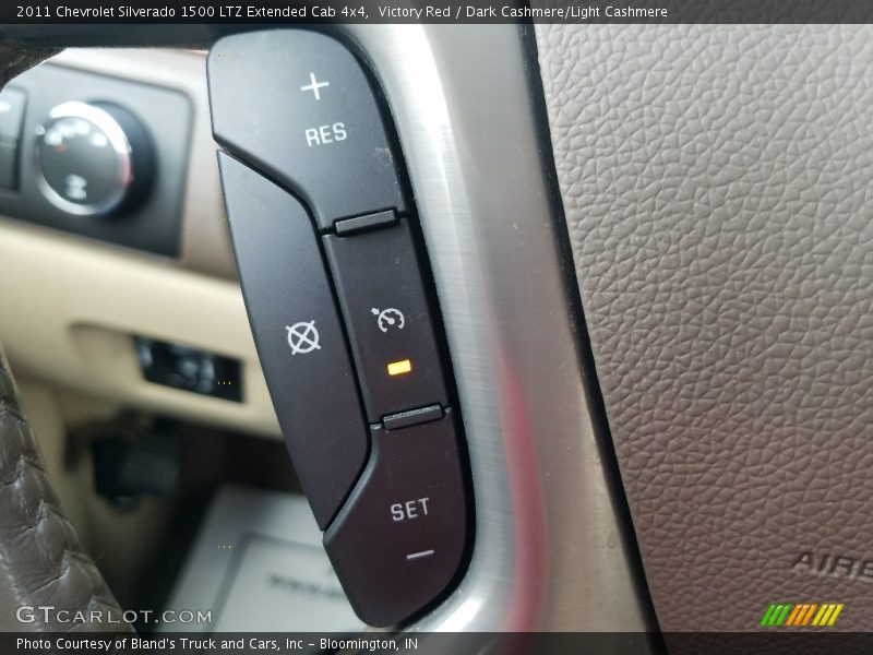 Victory Red / Dark Cashmere/Light Cashmere 2011 Chevrolet Silverado 1500 LTZ Extended Cab 4x4