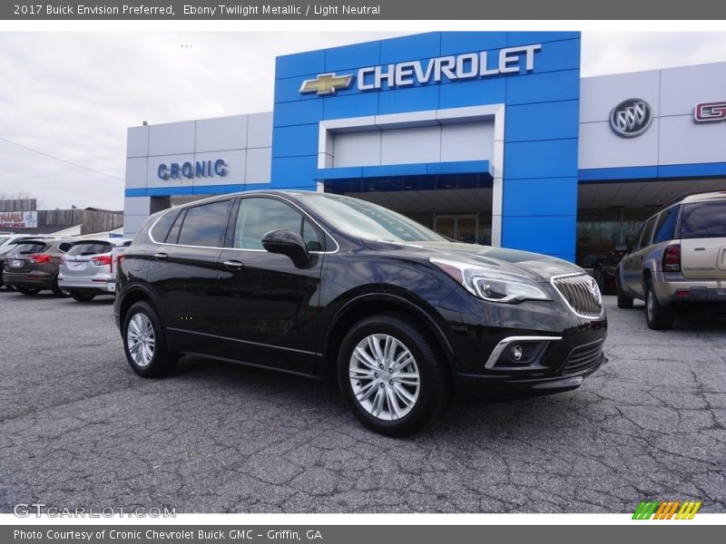 Ebony Twilight Metallic / Light Neutral 2017 Buick Envision Preferred