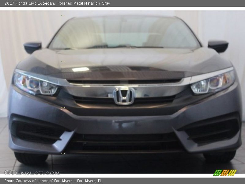 Polished Metal Metallic / Gray 2017 Honda Civic LX Sedan