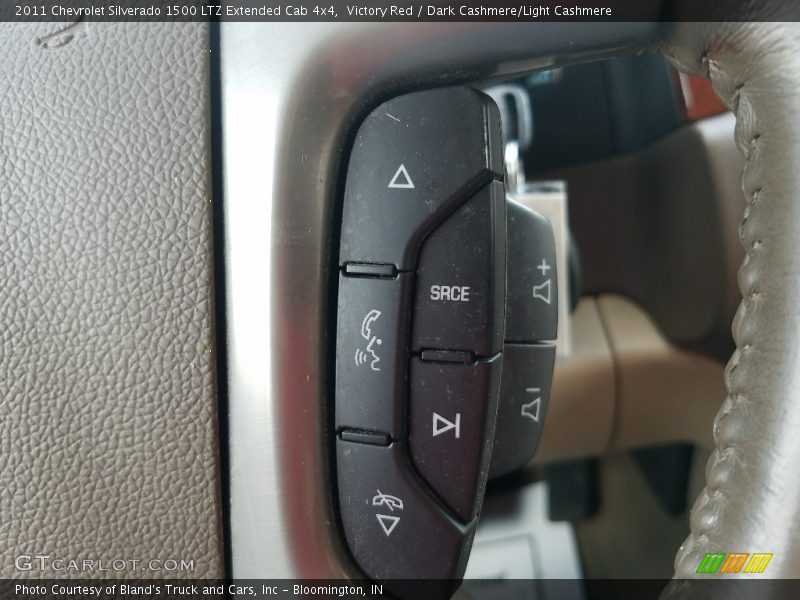 Victory Red / Dark Cashmere/Light Cashmere 2011 Chevrolet Silverado 1500 LTZ Extended Cab 4x4
