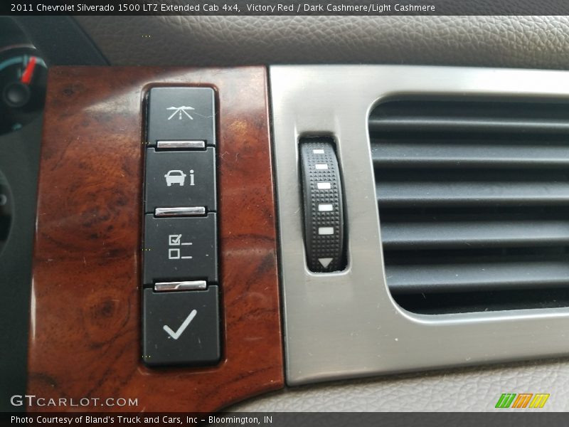Victory Red / Dark Cashmere/Light Cashmere 2011 Chevrolet Silverado 1500 LTZ Extended Cab 4x4