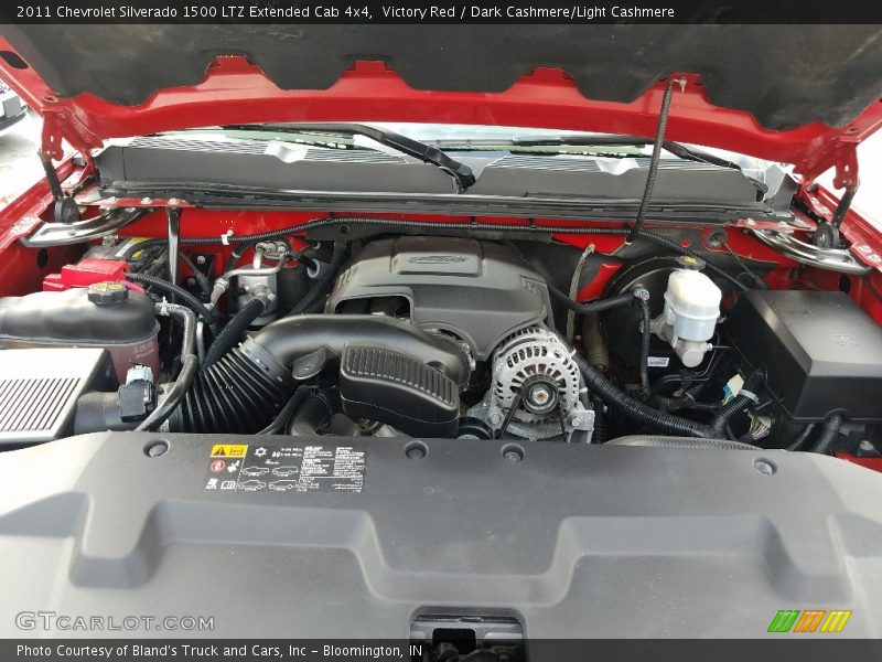 Victory Red / Dark Cashmere/Light Cashmere 2011 Chevrolet Silverado 1500 LTZ Extended Cab 4x4